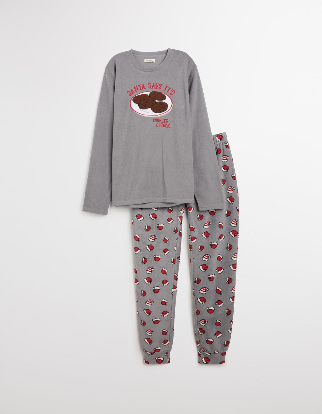 Pijama de Natal, Homem, Cinzento