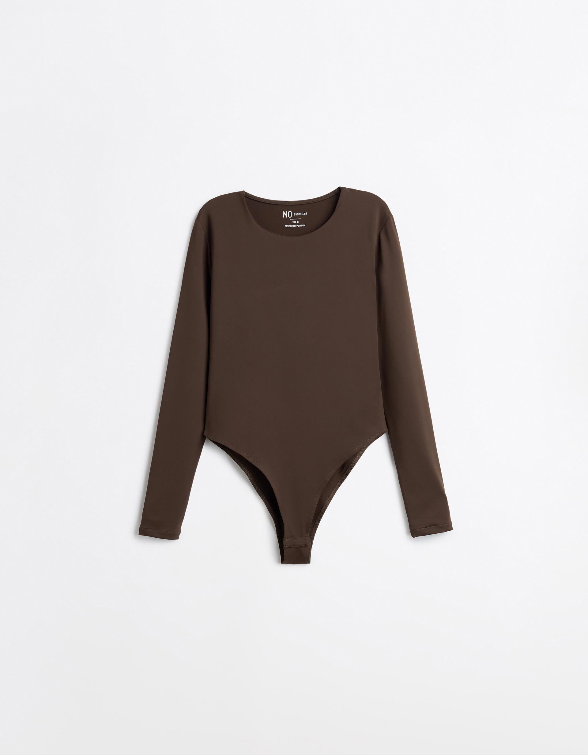 Comprar Online Body De Manga Comprida, Mulher, Castanho Escuro