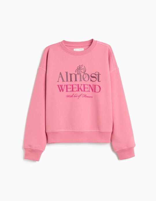 Comprar Online Sweatshirt Estampada, Menina, Rosa