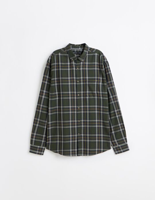 Comprar Online Camisa Xadrez, Homem, Verde