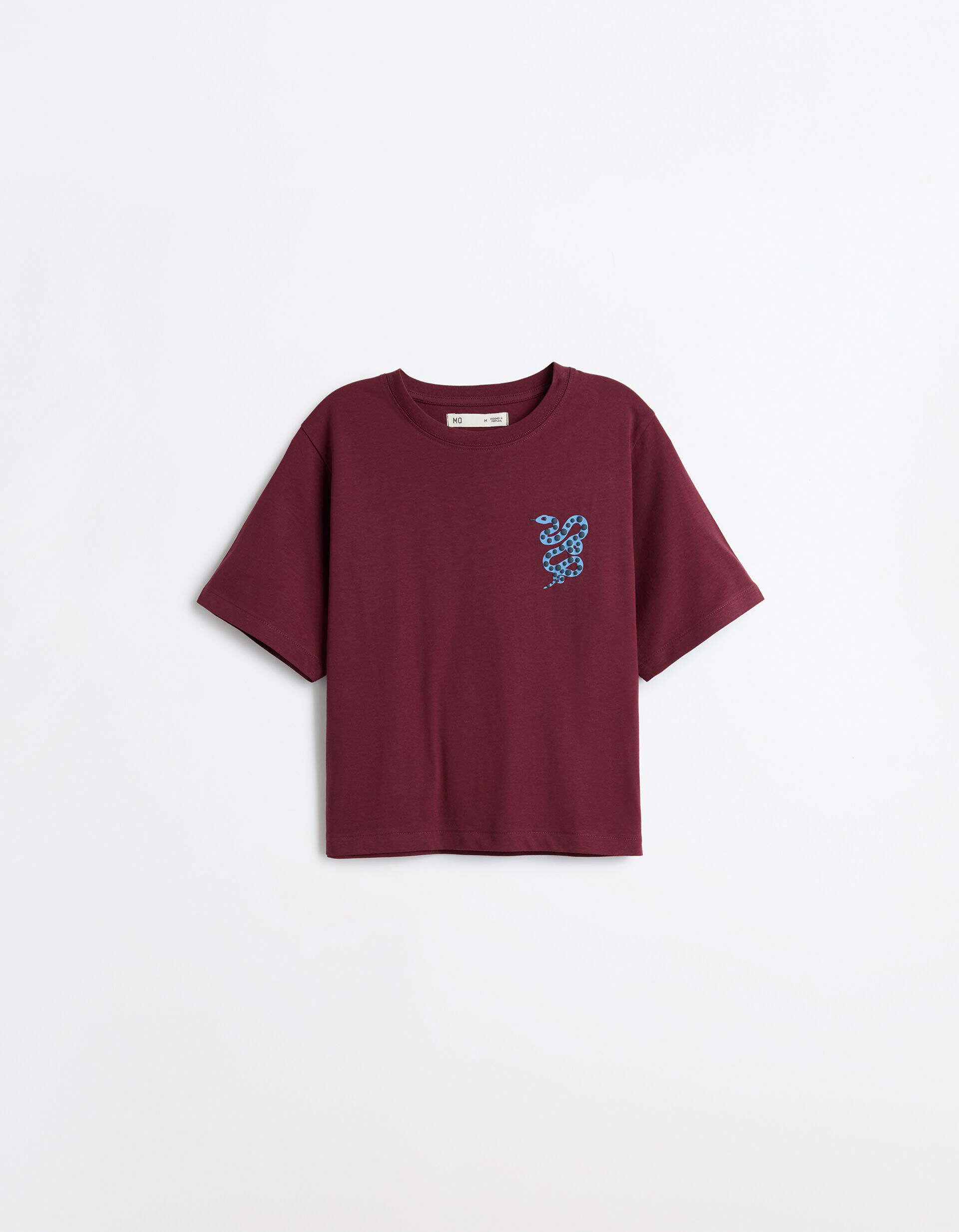 Comprar Online T-shirt Estampada, Mulher, Vermelho Escuro