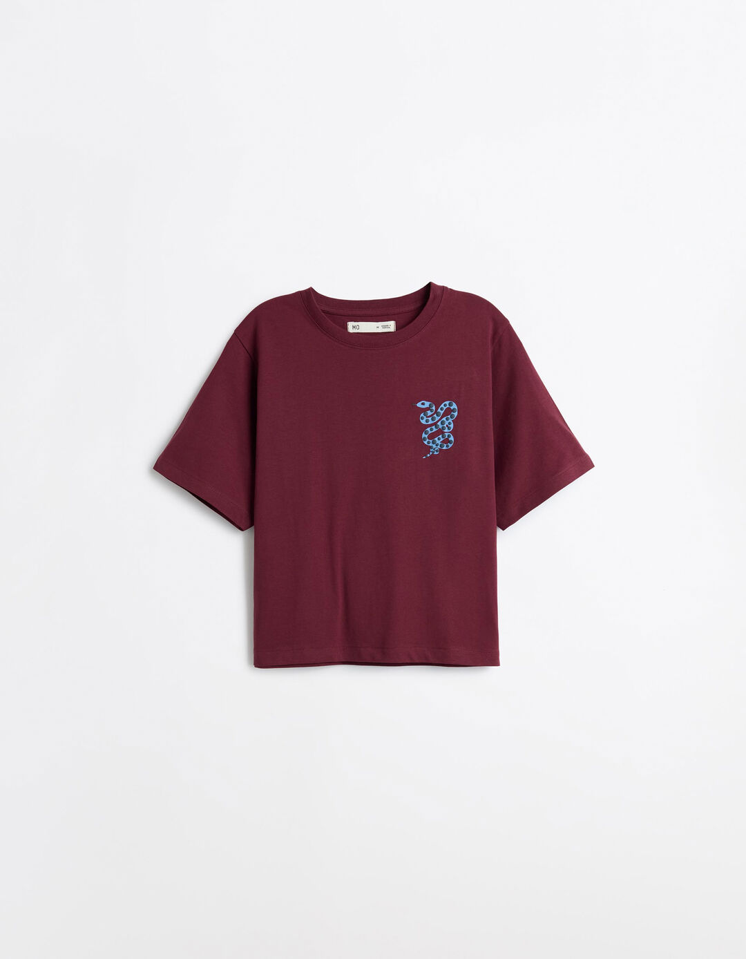 T-shirt Estampada, Mulher, Vermelho Escuro