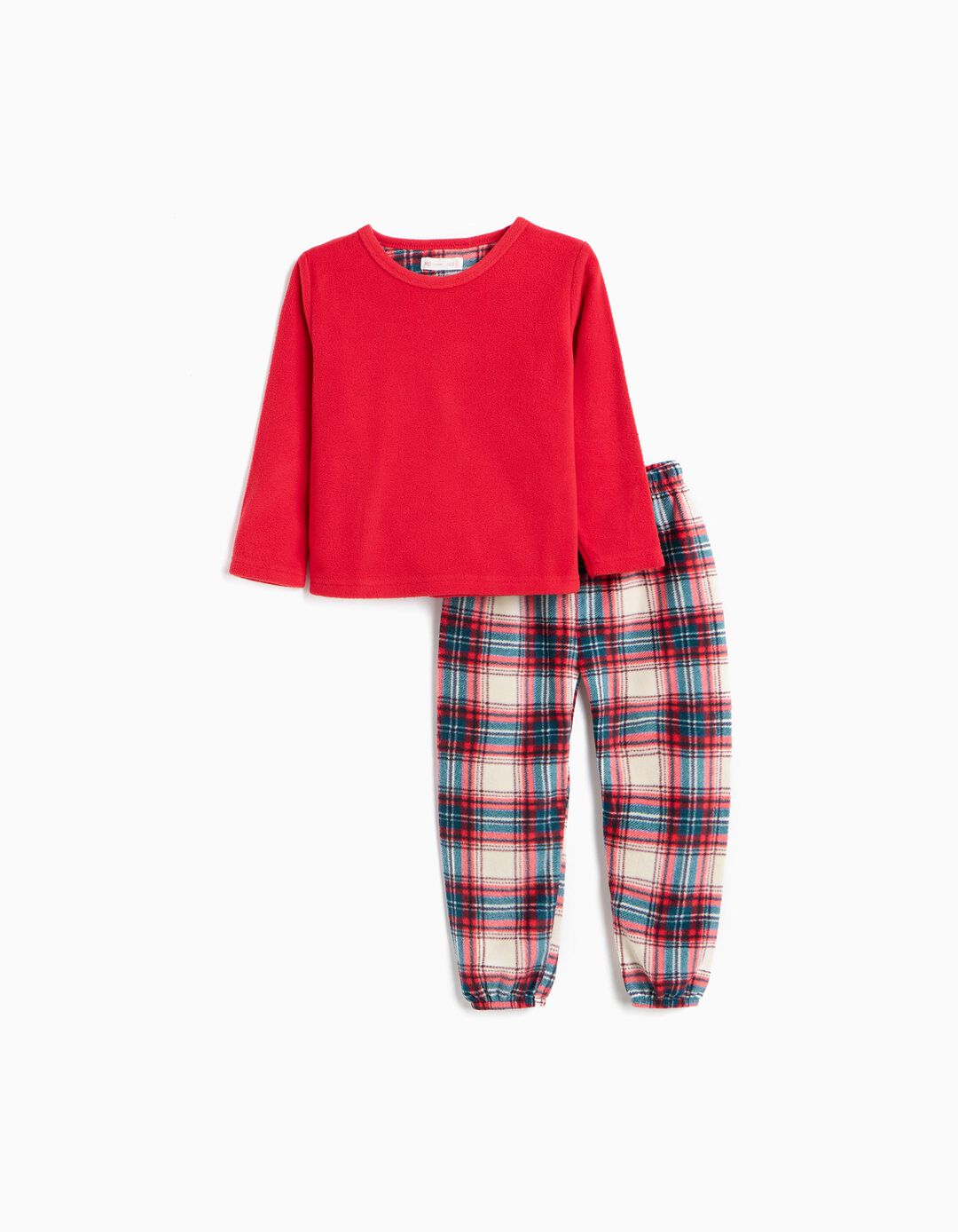 Pijama Polar De Natal, Menino, Vermelho Escuro