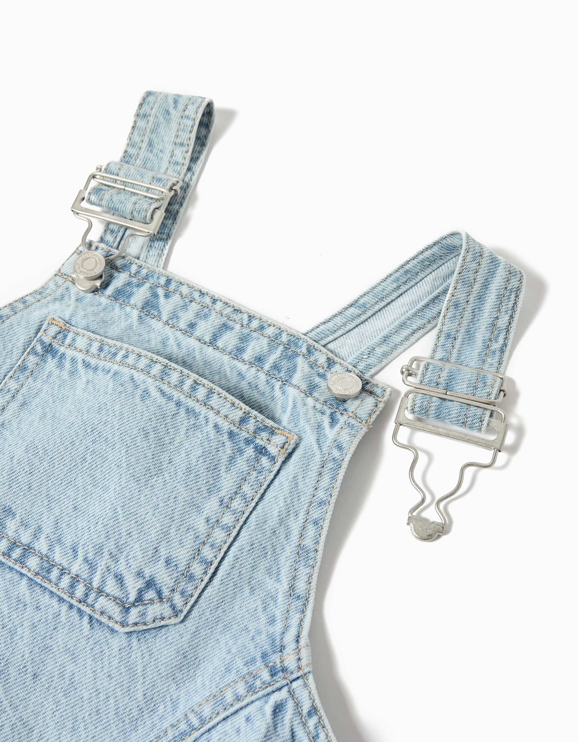 Comprar Online Vestido Jardineira, Menina, Azul Claro 