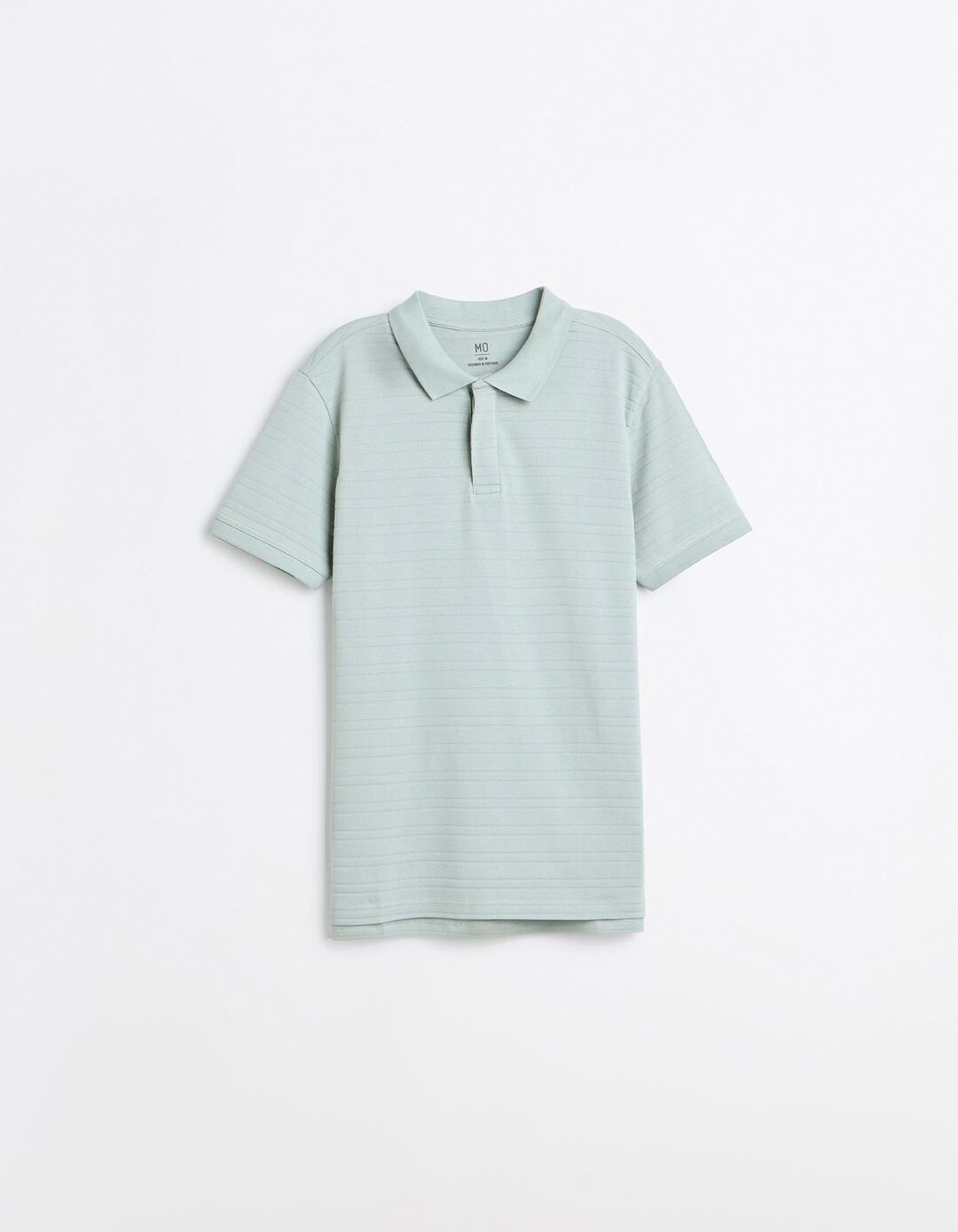 Polo Jacquard, Homem, Verde Claro