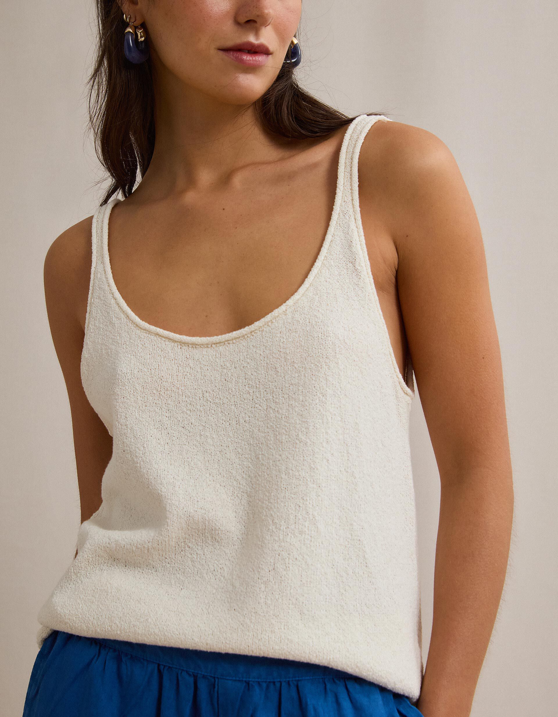 Comprar Online Tank Top Canelado, Bege Claro
