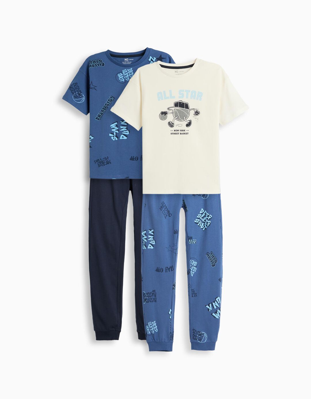 Pack 2 Pijamas Jersey, Menino, Multicolor