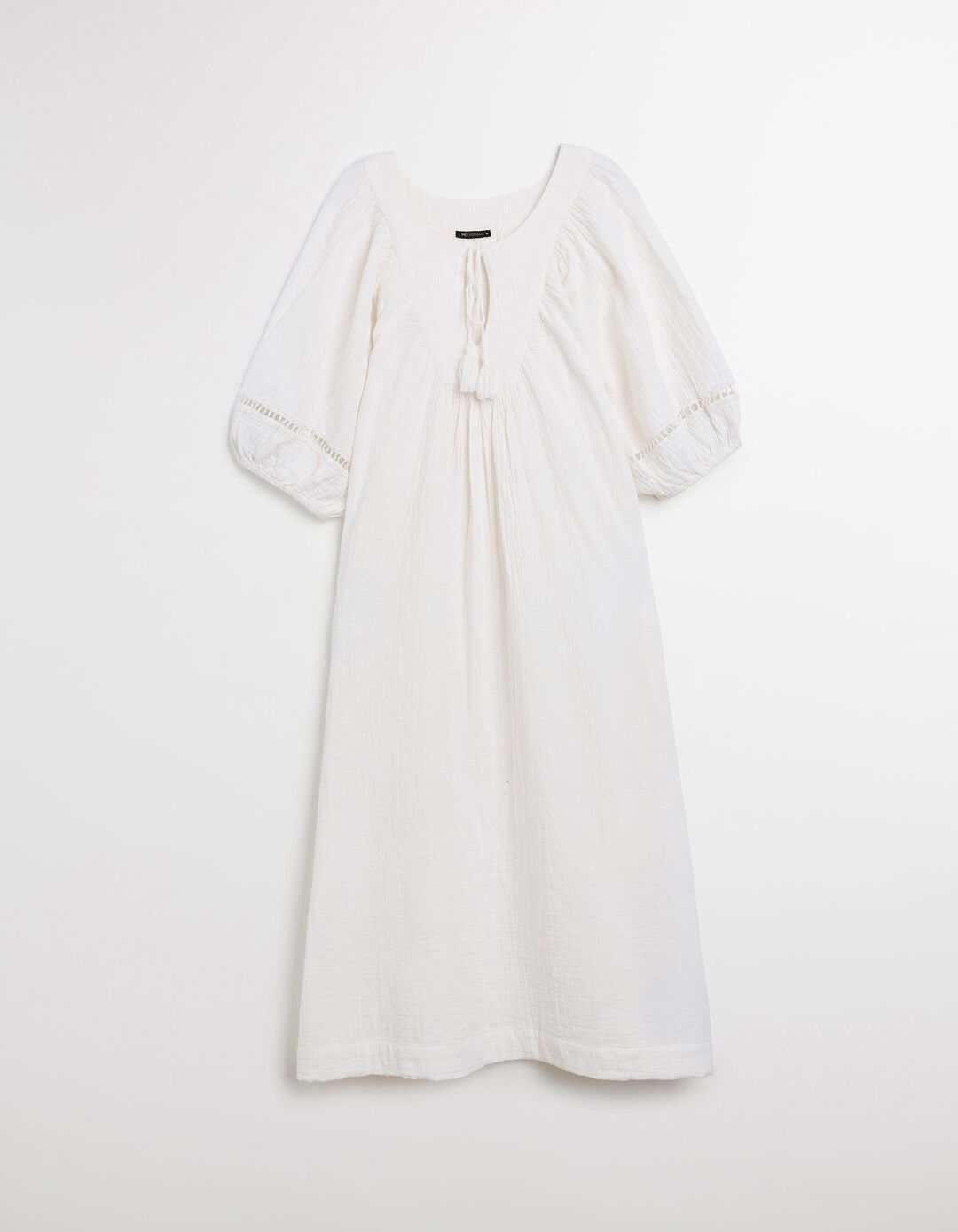 Vestido Comprido, Mulher, Bege Claro