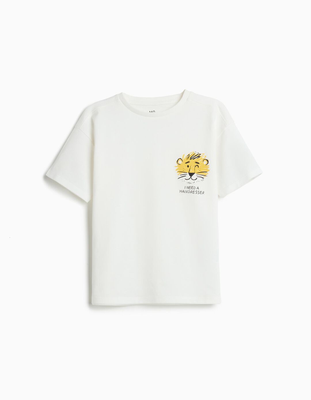 T-shirt Estampada, Menino, Cru