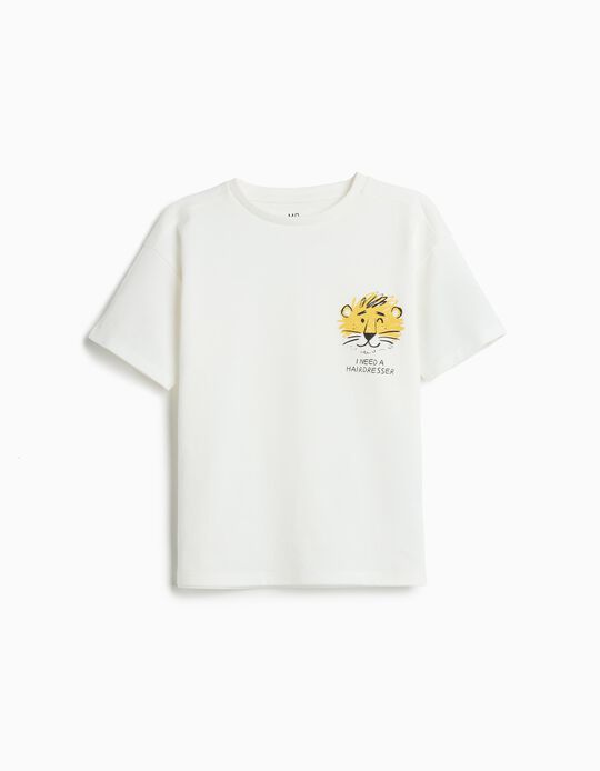 Comprar Online T-shirt Estampada, Menino, Cru