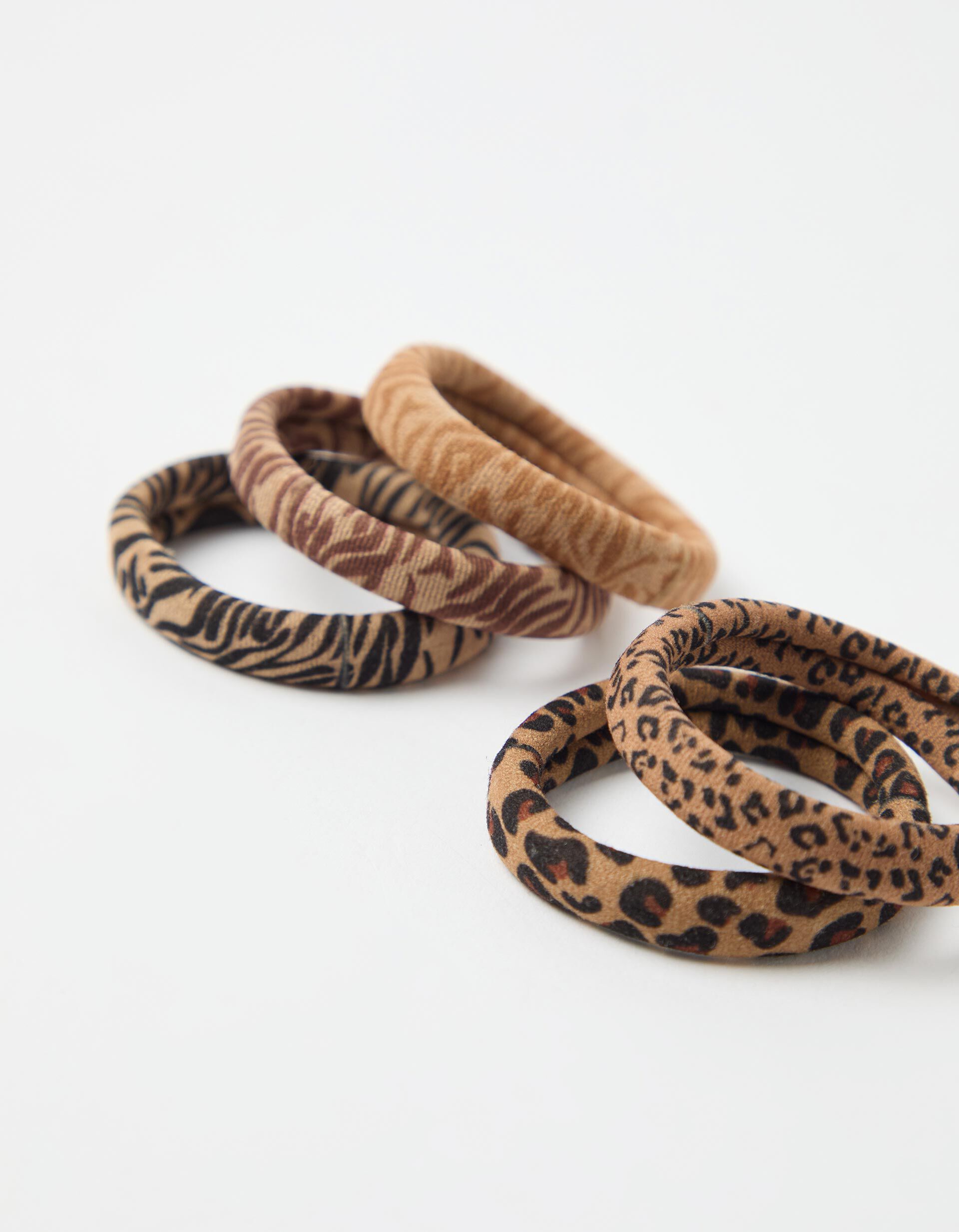 Comprar Online Pack 5 El&aacute;sticos, Mulher, Castanho