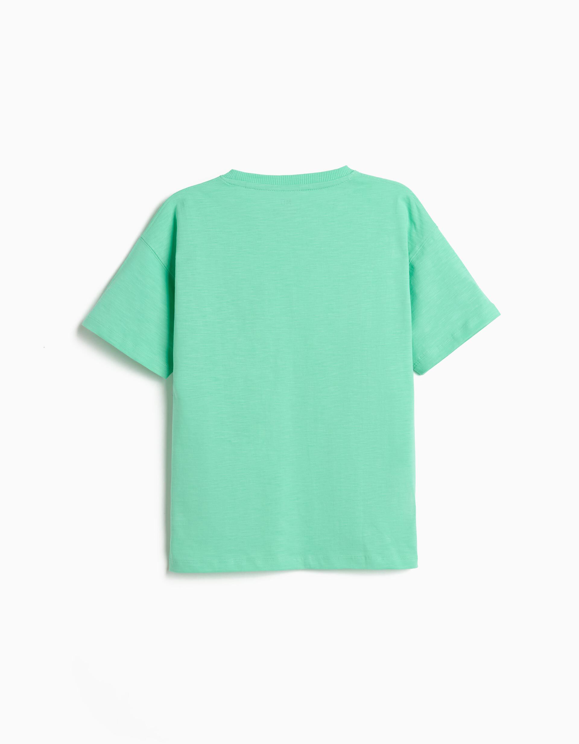 Comprar Online T-shirt com Estampado, Menino, Verde Claro