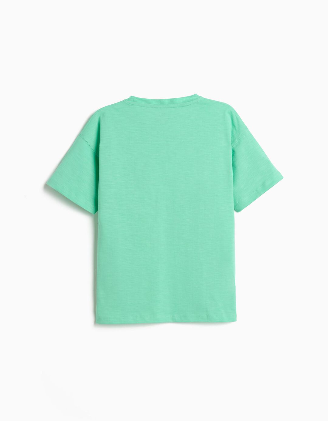 T-shirt com Estampado, Menino, Verde Claro
