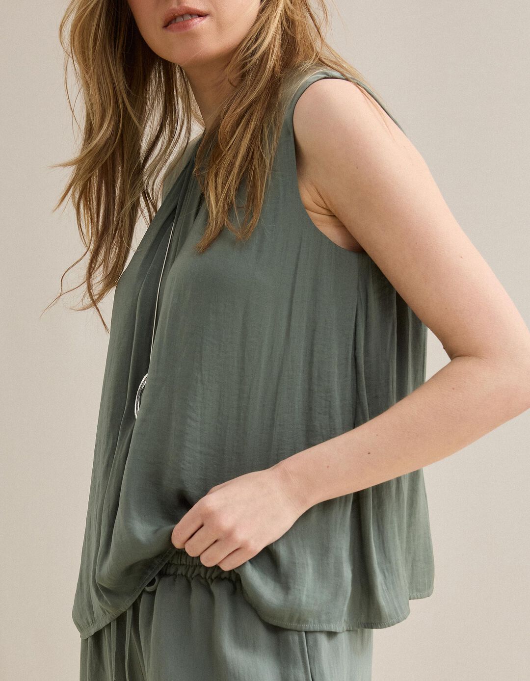 Blusa, Mulher, Verde Claro 