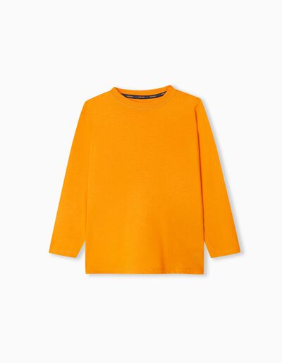 Long Sleeve T-shirt, Boys, Orange