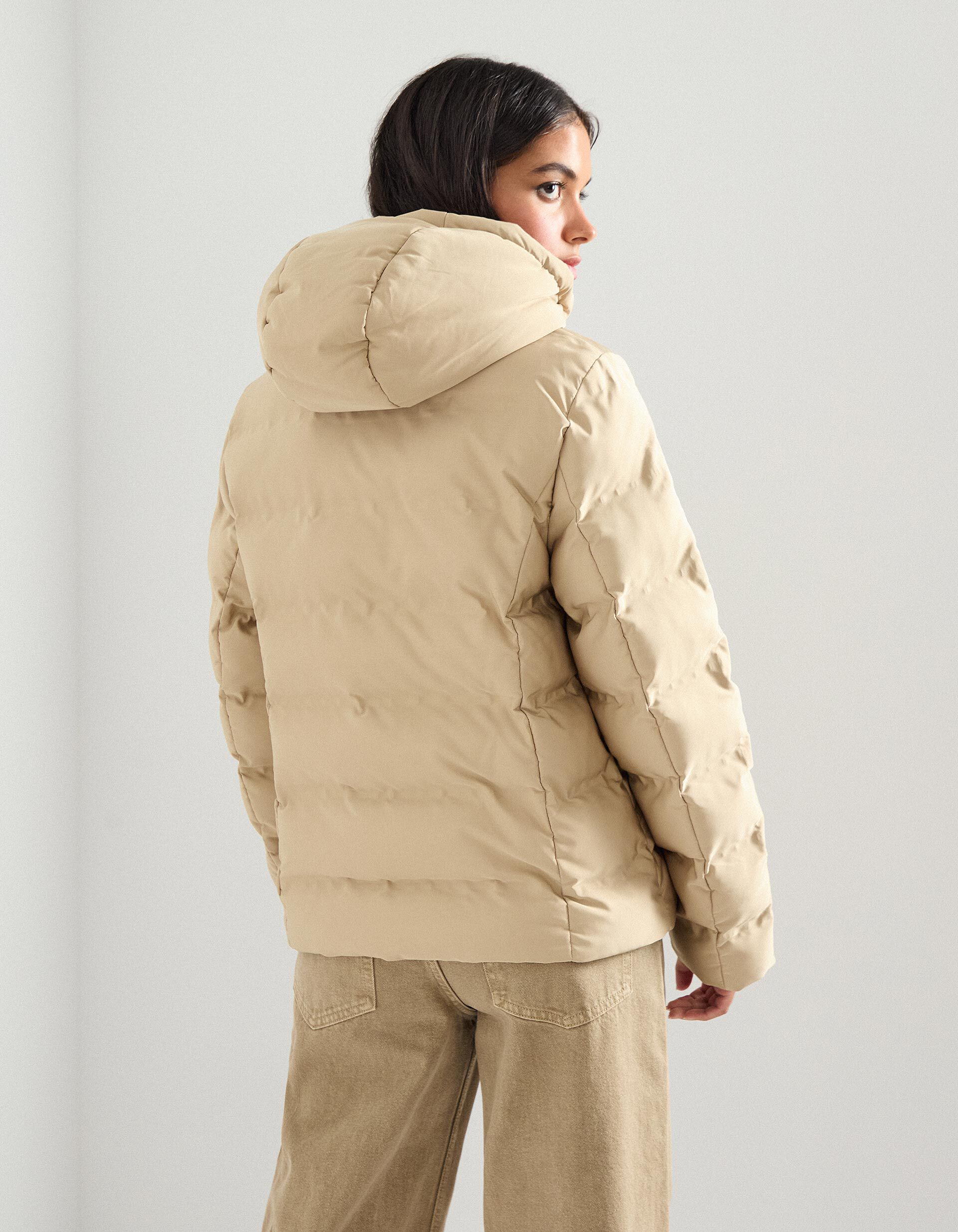 Comprar Online Casaco Acolchoado, Mulher, Bege Claro