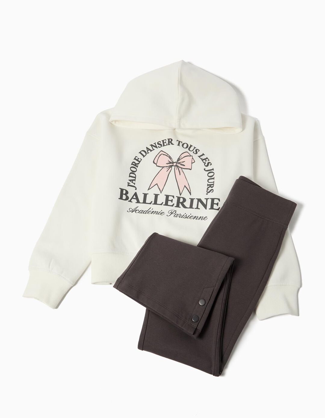 Conjunto de Jogging, Menina, Branco