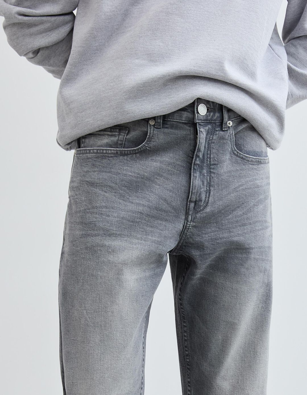 Cal&ccedil;as de Ganga 'Tapered Fit', Homem, Cinzento