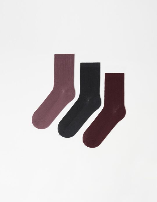 Comprar Online Pack 3 Pares de Meias, Mulher, Multicor 