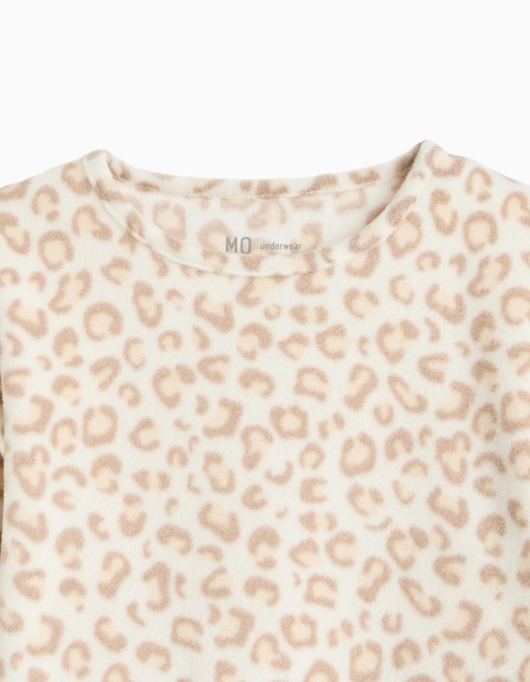 Pijama Polar Animal Print, Menina, Bege Claro