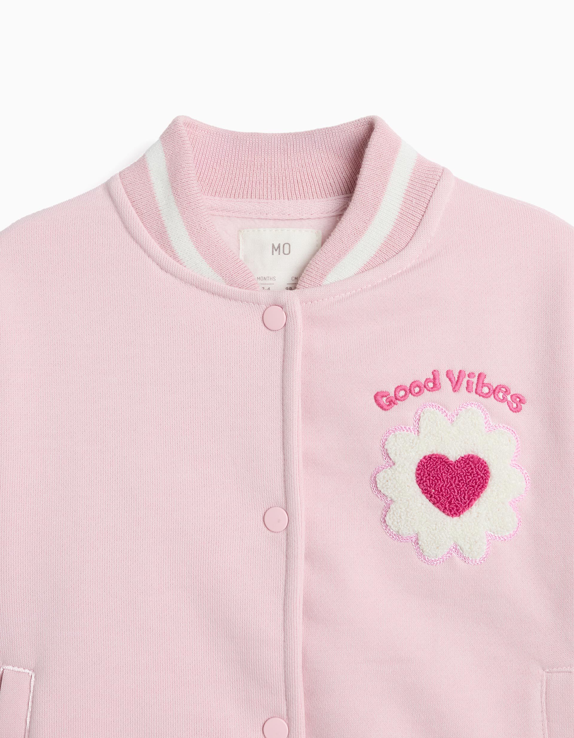 Comprar Online Casaco Bomber, Menina, Rosa Claro 