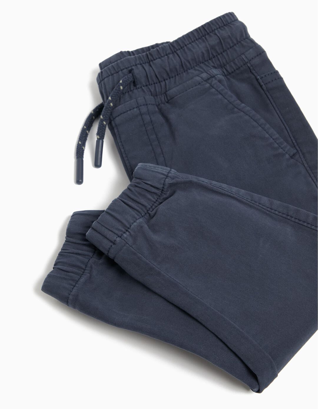 Twill Joggers, Baby Boy, Dark Blue