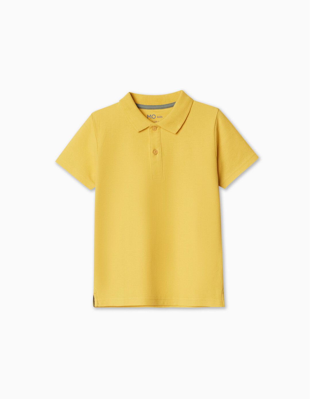 Short Sleeve Piquet Polo, Boy, Yellow