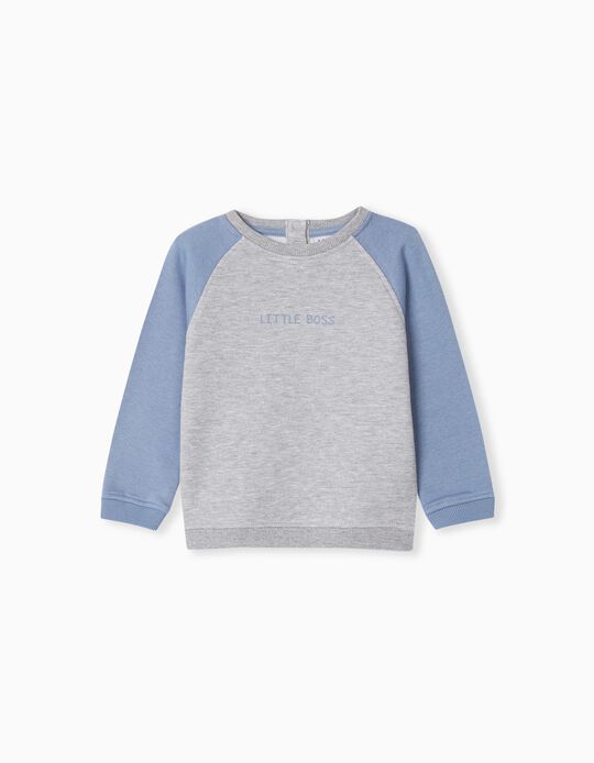 Sweatshirt, Baby Boys, Light Grey