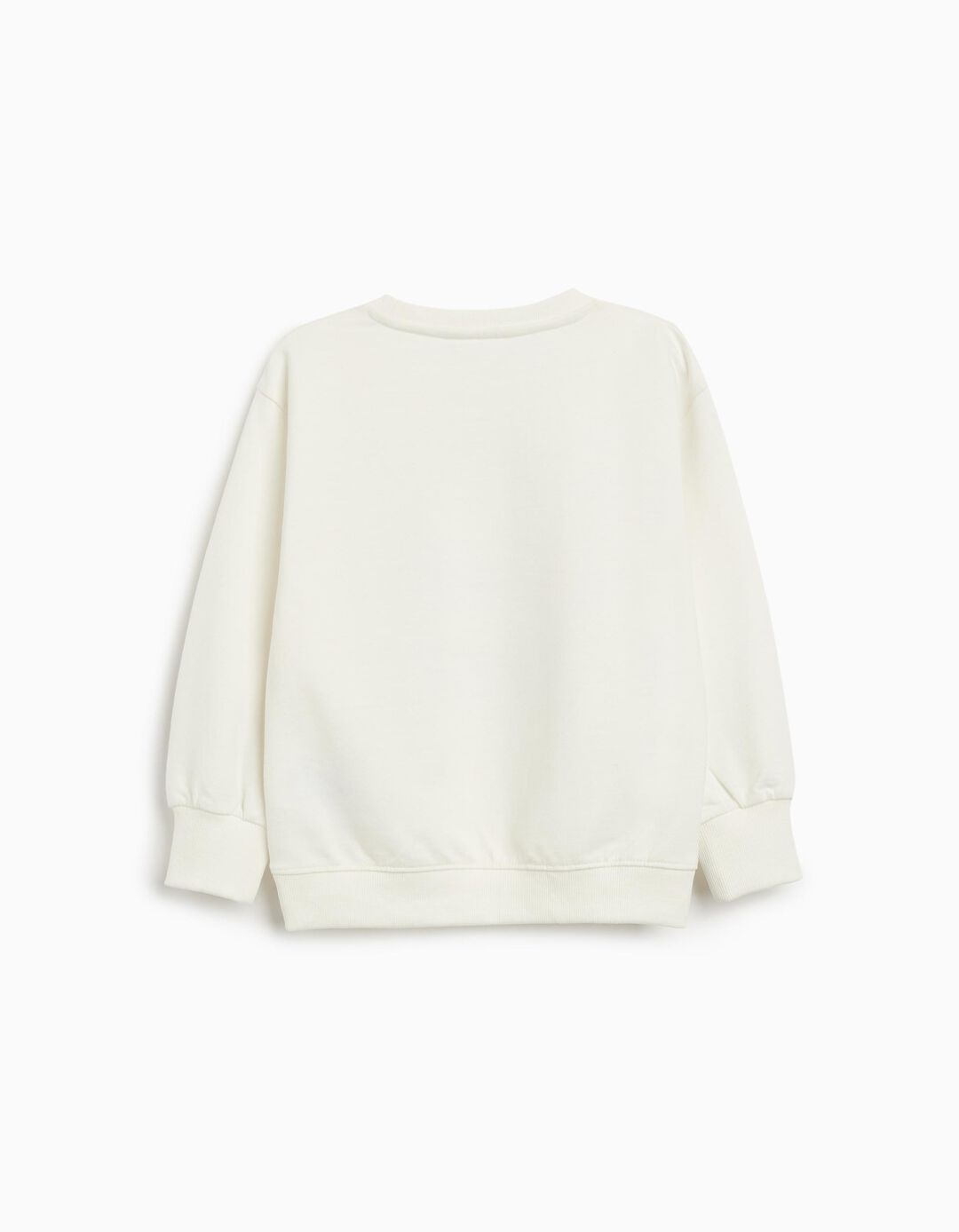 Sweatshirt de Felpa, Menina, Branco