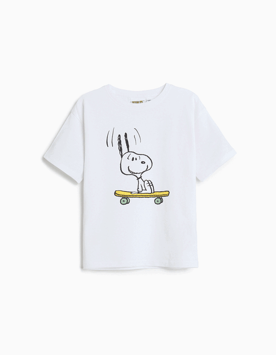Comprar Online T-shirt 'Snoopy', Menino, Branco