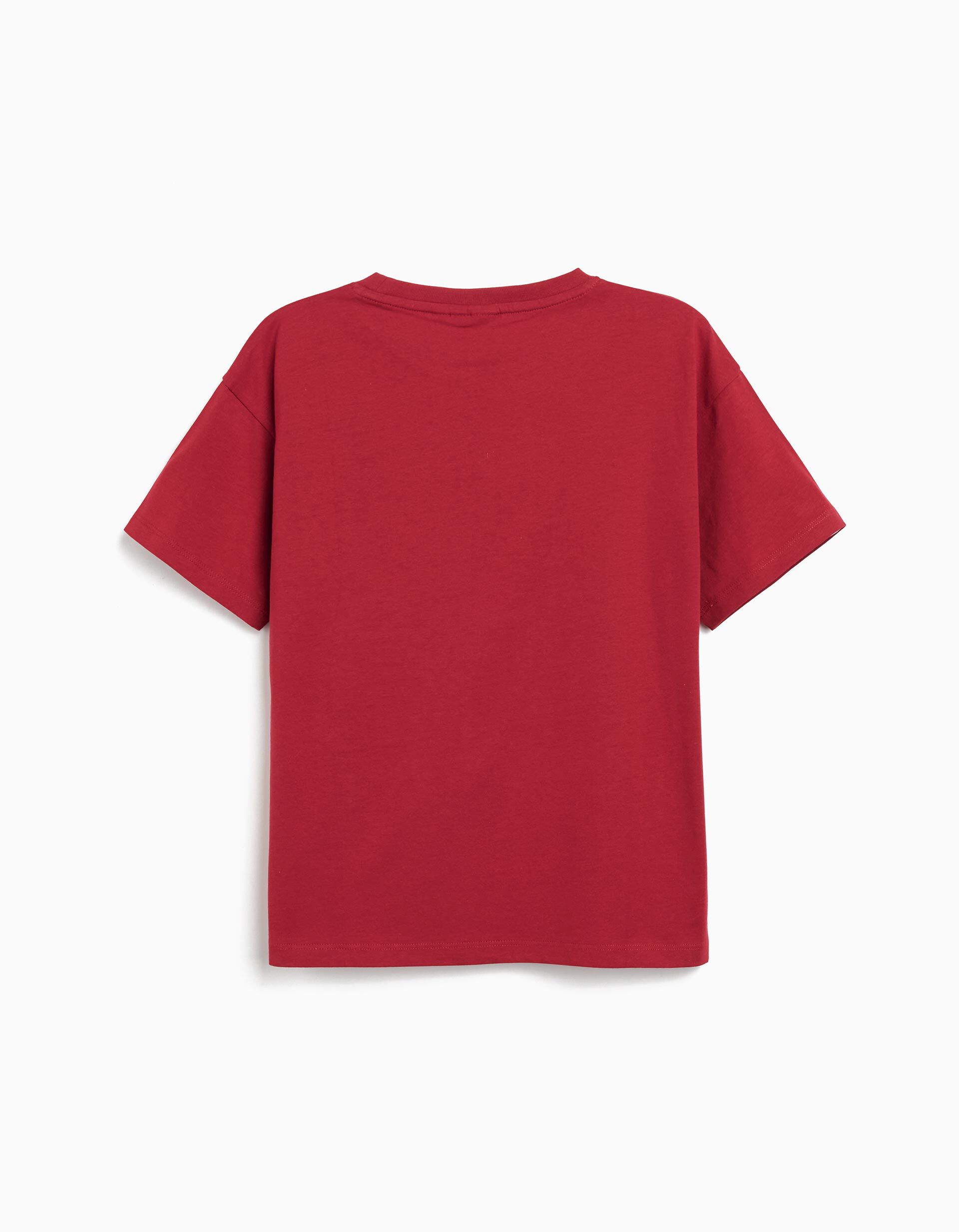 Comprar Online T-shirt 'Sonic', Menino, Vermelho Escuro