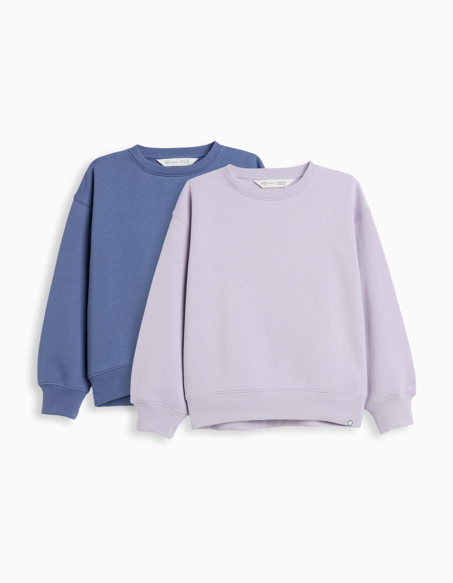 Comprar Online Pack 2 Sweatshirts de Felpa, Menina, Azul
