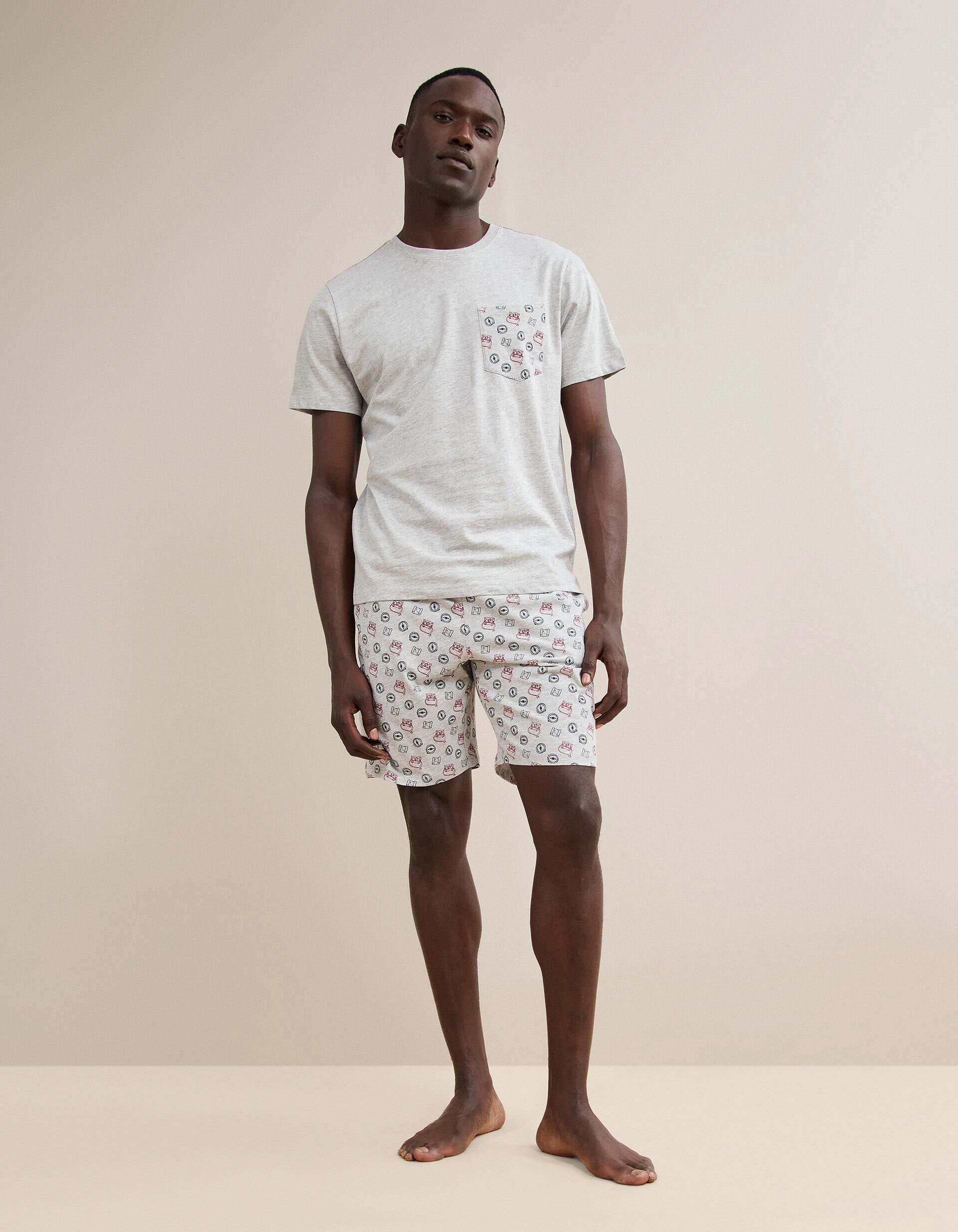 Comprar Online Pijama Jersey, Homem, Cinzento