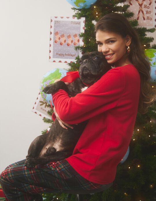 Comprar Online Pijama Polar Natal, Mulher, Vermelho Escuro