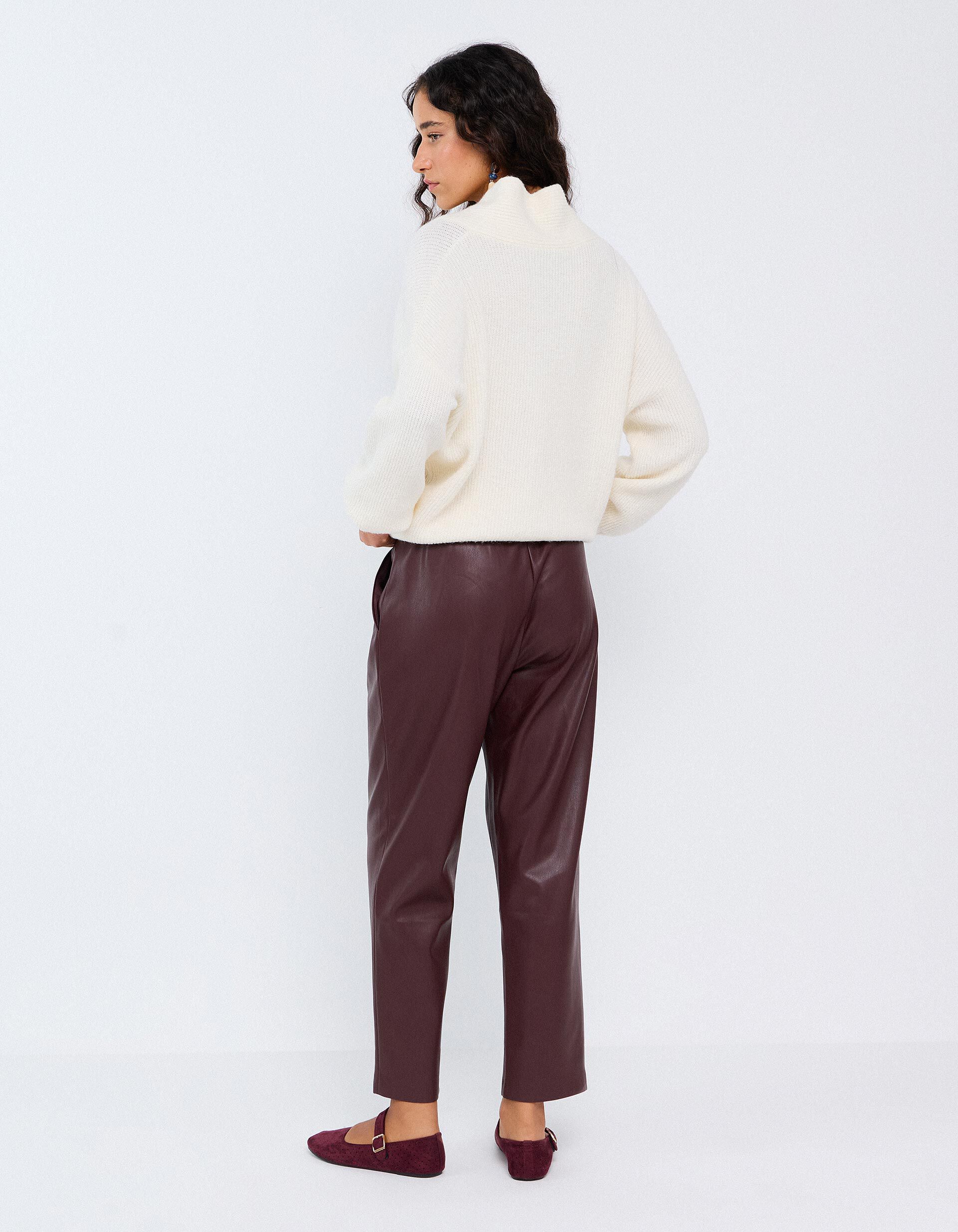 Comprar Online Cal&ccedil;as Polipele, Mulher, Roxo Escuro
