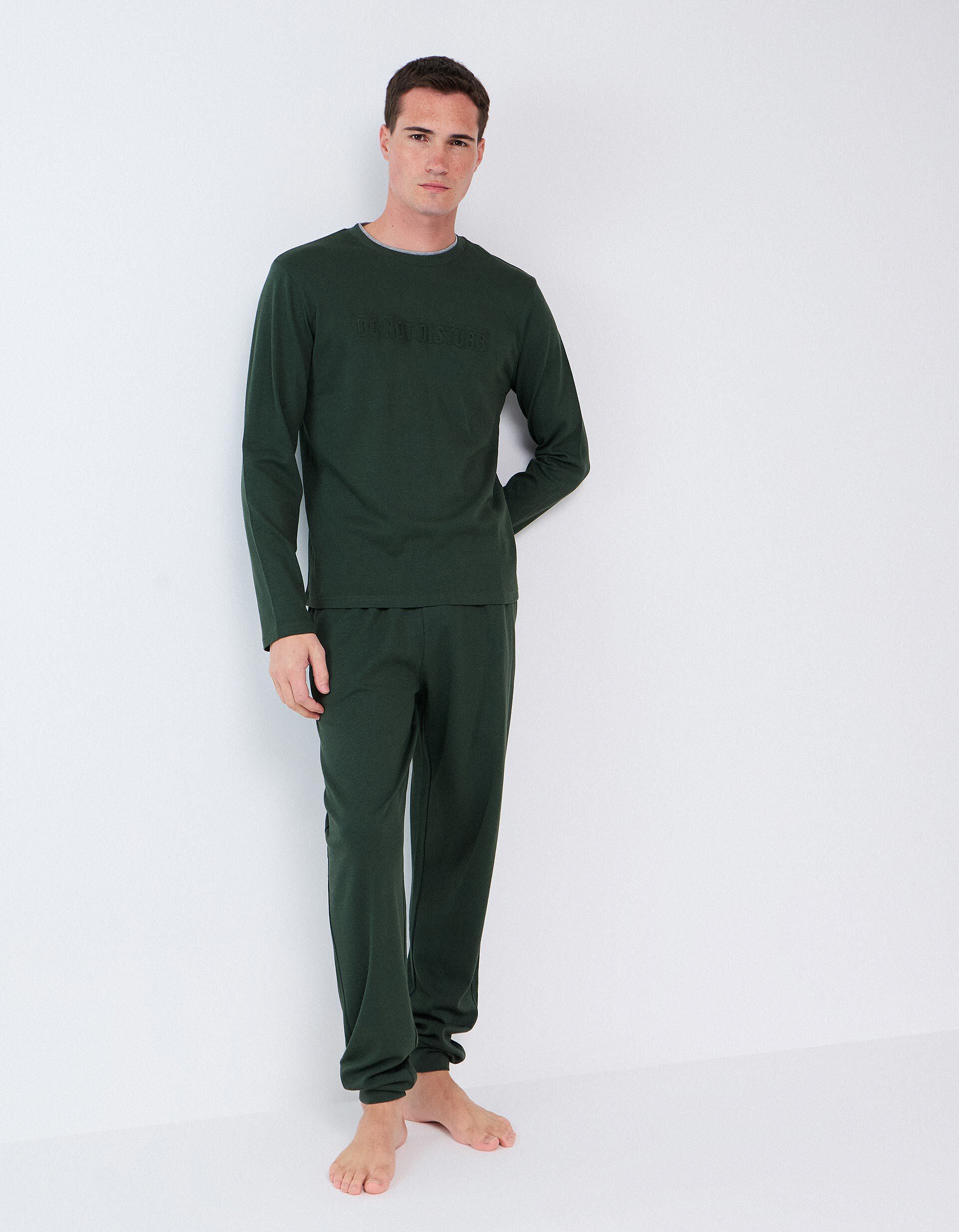 Comprar Online Pijama Interlock, Homem, Verde Escuro