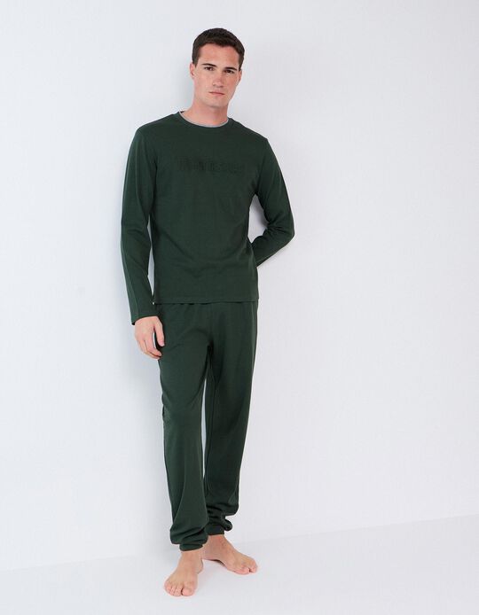 Comprar Online Pijama Interlock, Homem, Verde Escuro