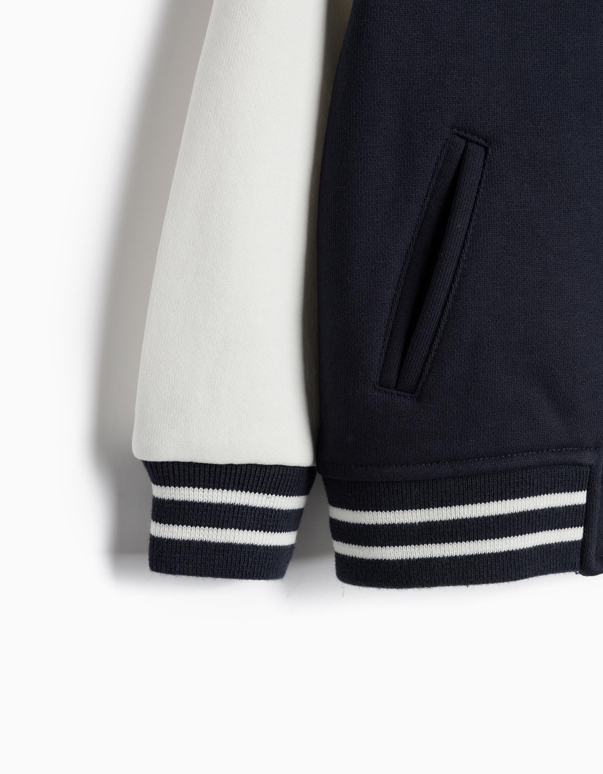 Comprar Online Bomber De Felpa, Menino, Azul Escuro