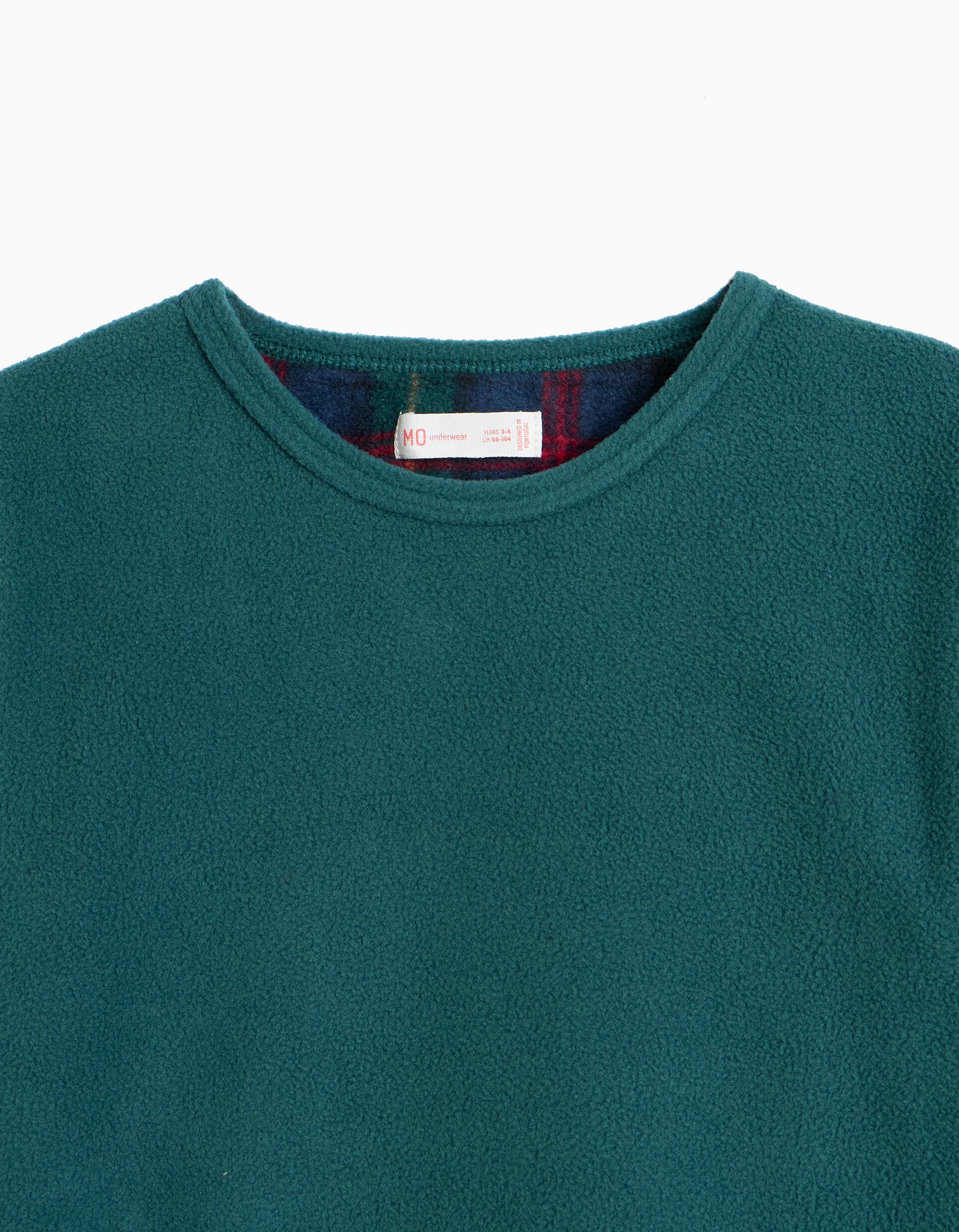 Comprar Online Pijama Polar De Natal, Menina, Verde Escuro