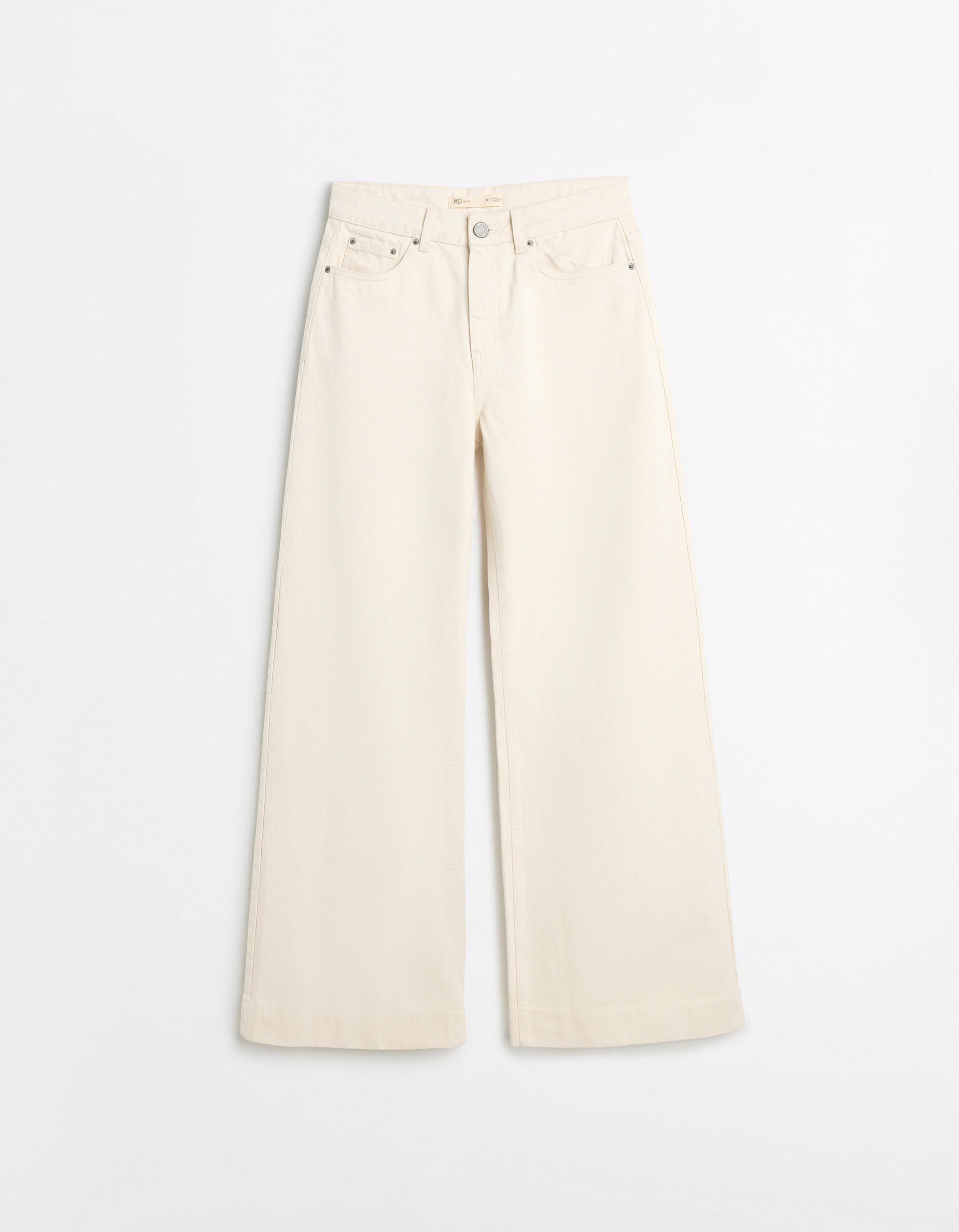 Comprar Online Cal&ccedil;as de Ganga Wide Leg, Mulher, Cru
