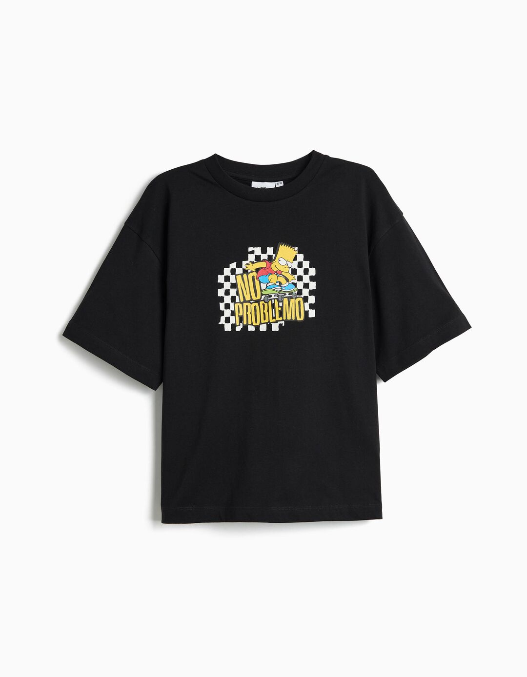 T-shirt 'Bart' Simpsons, Menino, Preto