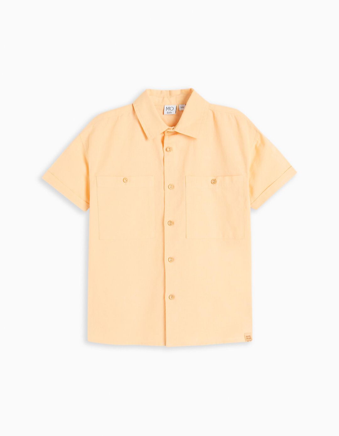 Linen Blend Shirt, Boys, Light Yellow