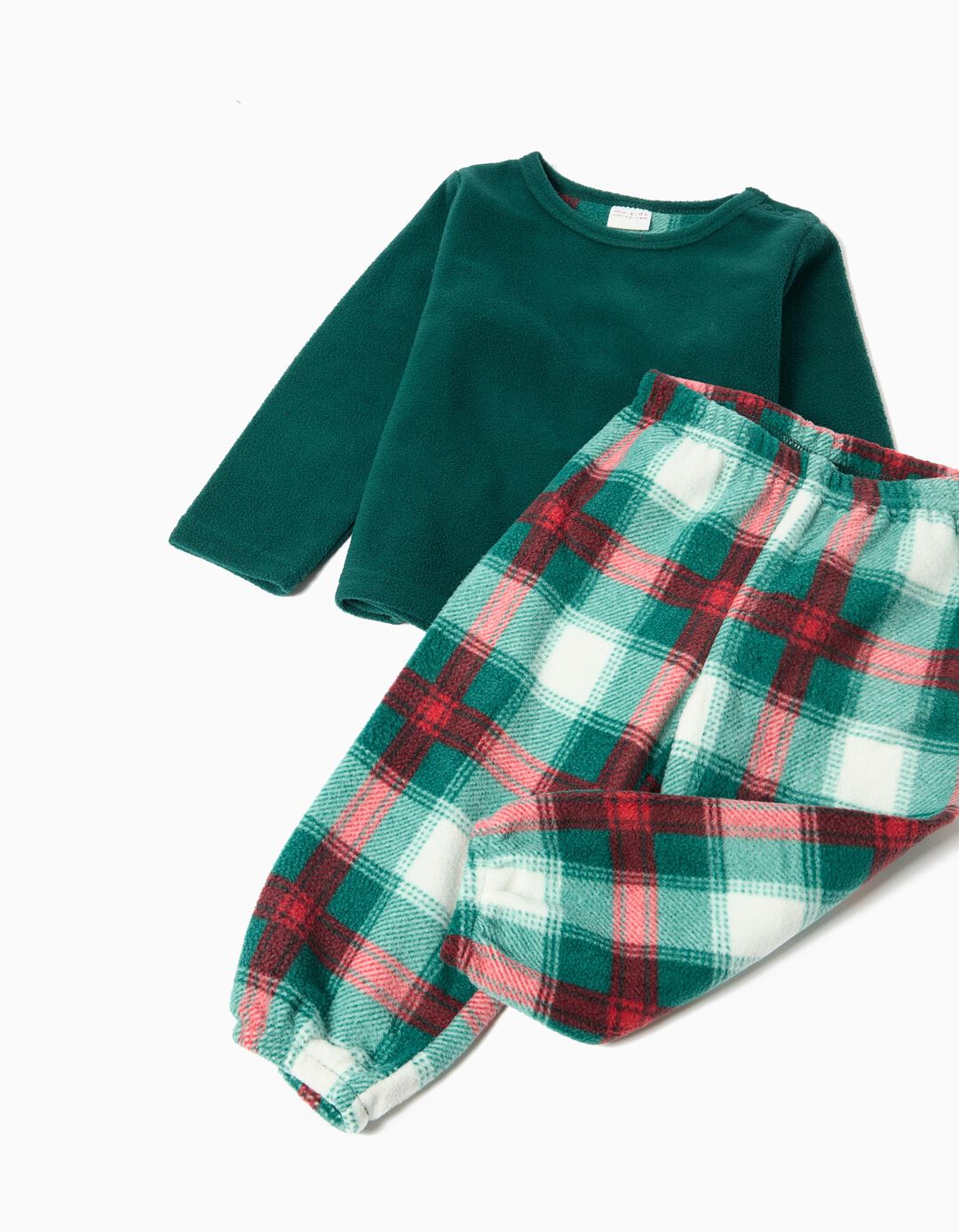 Pijama Polar de Natal, Menina, Verde Escuro