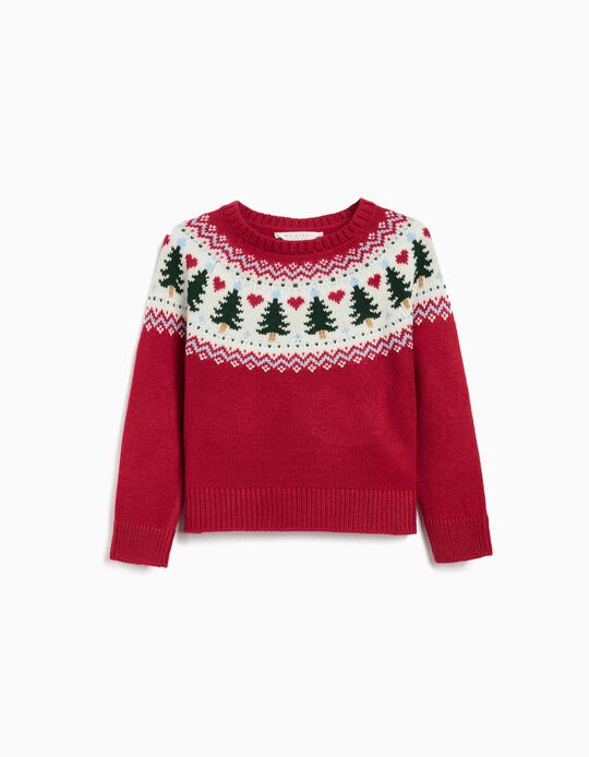 Comprar Online Camisola de Malha, Menina, Vermelho