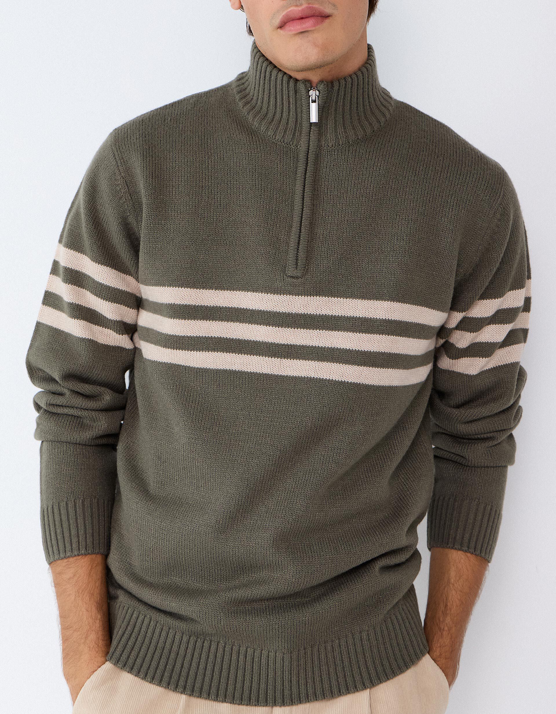 Comprar Online Sweater De Gola Alta, Homem, Verde Escuro