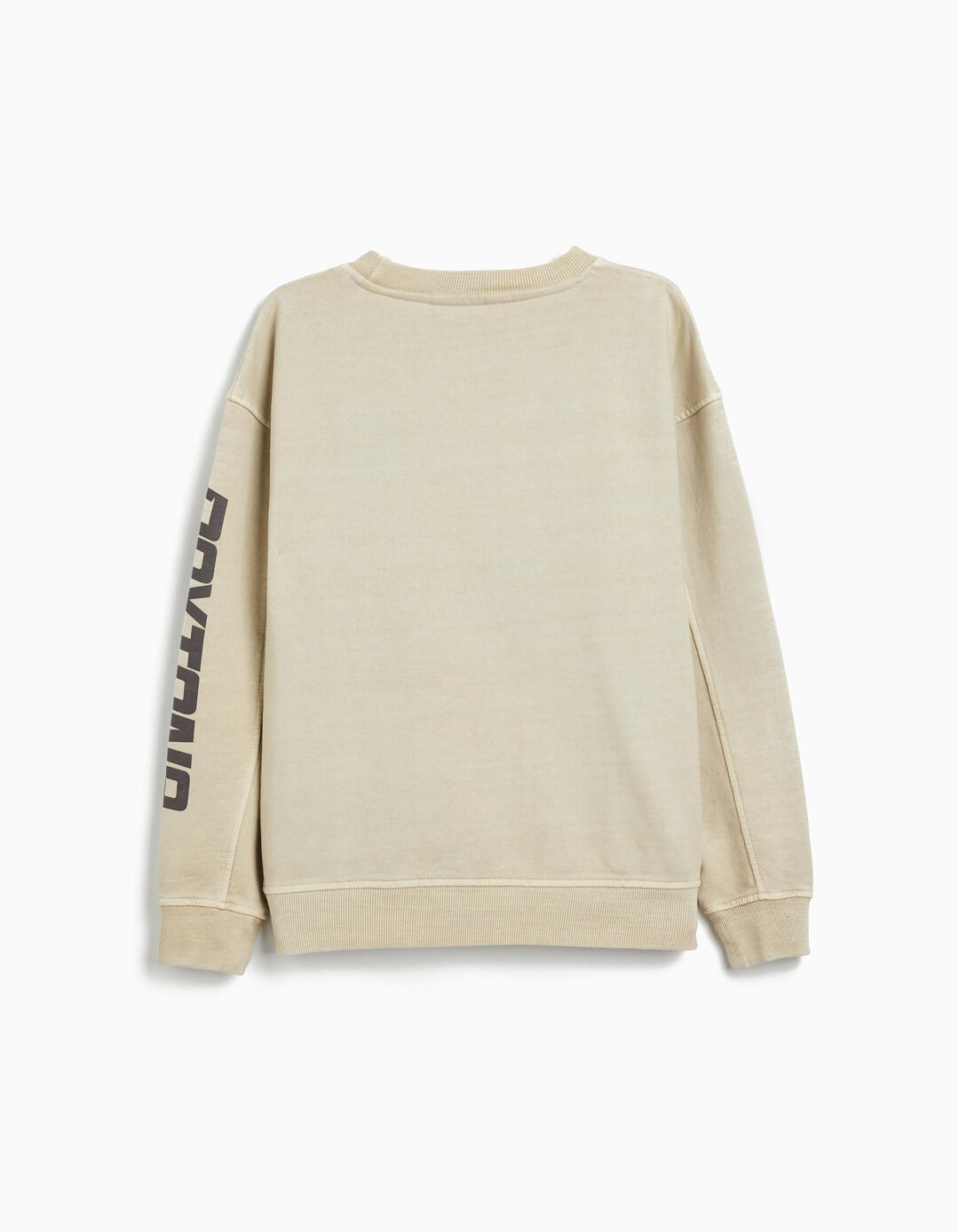 Sweatshirt de Felpa, Menino, Bege Claro 