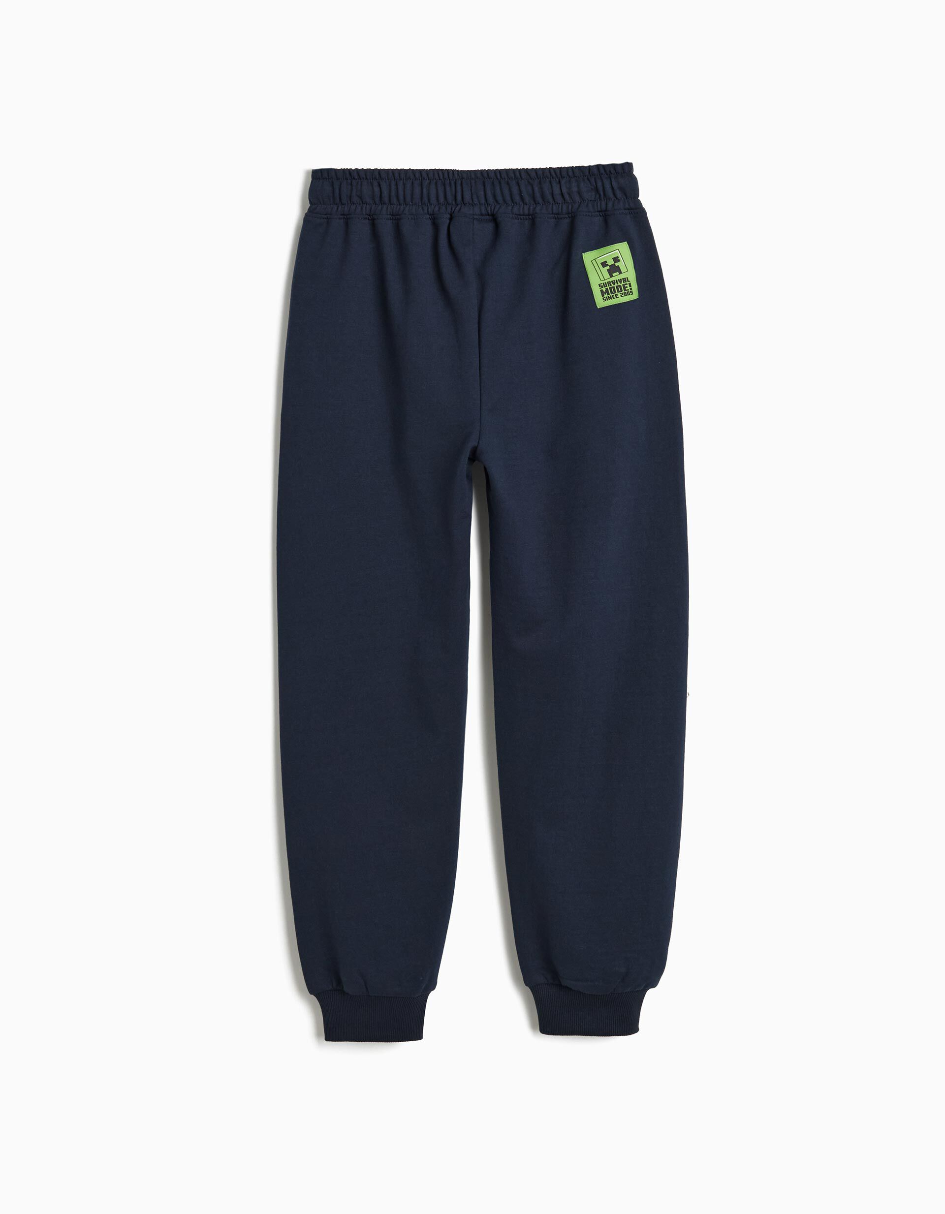 Comprar Online Joggers de Felpa 'Minecraft', Menino, Azul Escuro