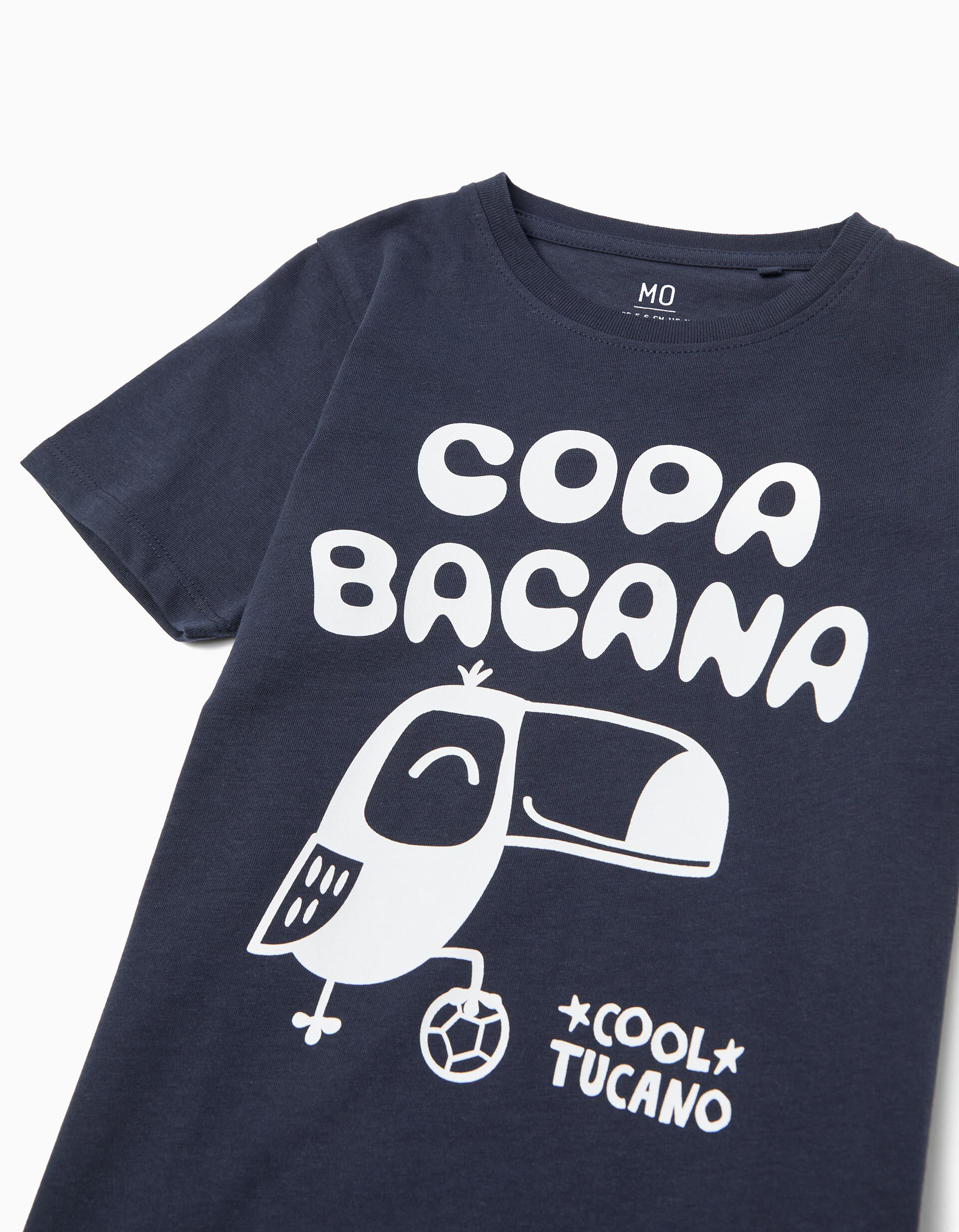 Comprar Online T-shirt Estampada, Menino, Azul Escuro