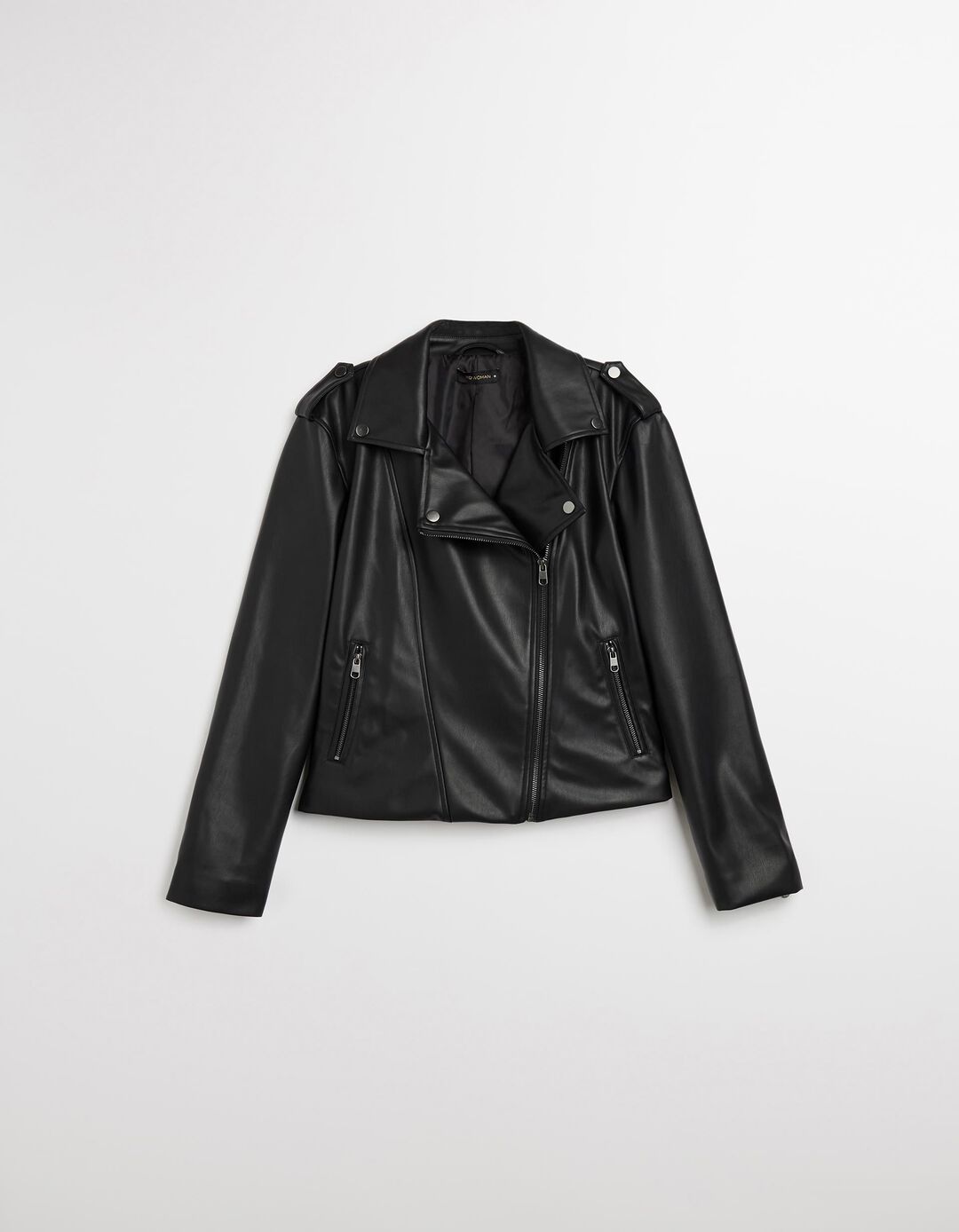 Casaco 'Biker', Mulher, Preto 