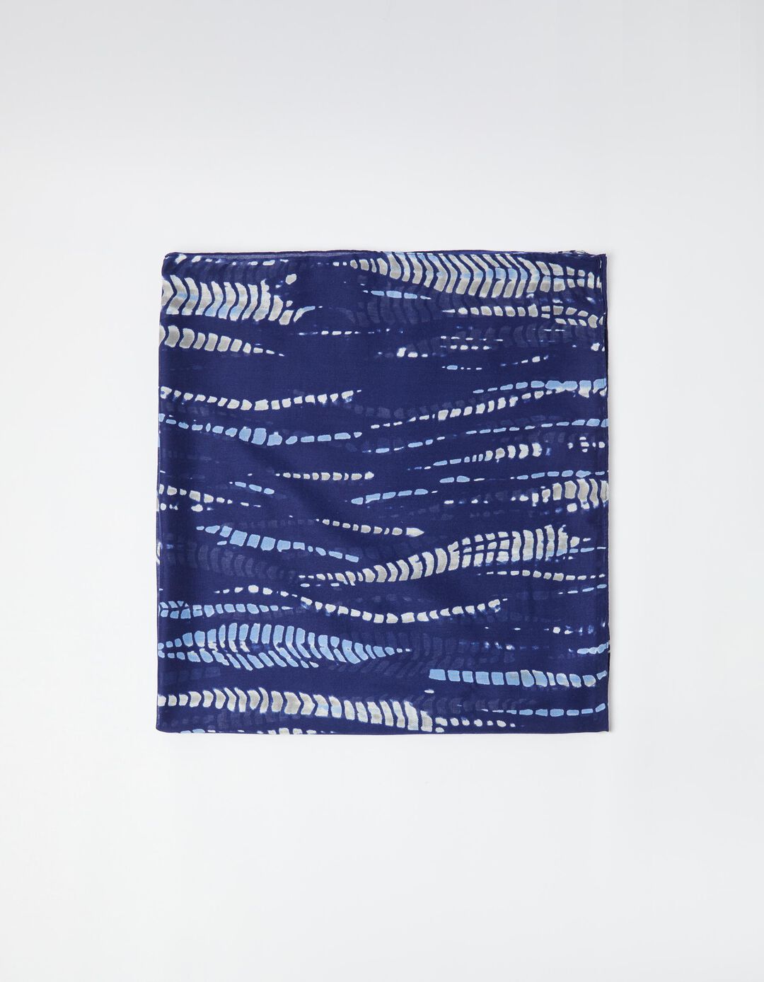 Cachecol Estampado, Mulher, Azul